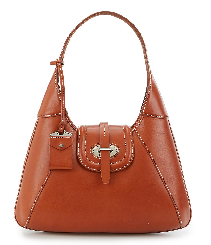 Dooney & Bourke Florentine Collection Front-Stitch Hobo Bag