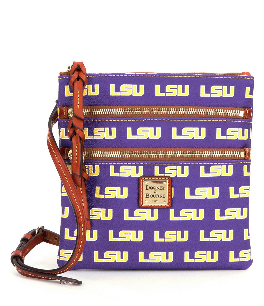 Dooney & Bourke Louisiana State University Triple-Zip Cross-Body Bag