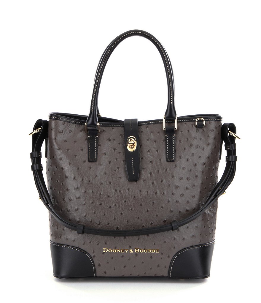 Dooney & Bourke Medium Cayden Ostrich Embossed Convertible Tote