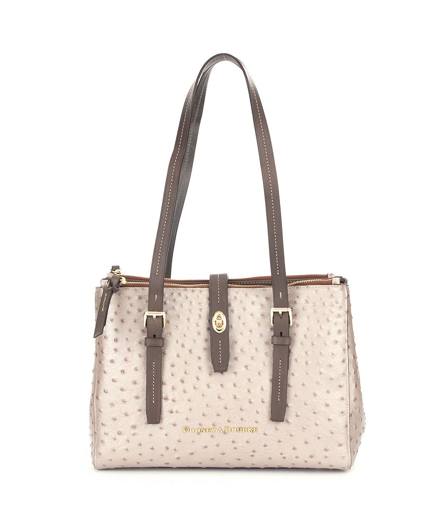 Dooney & Bourke Miller Ostrich-Embossed Shopper Tote