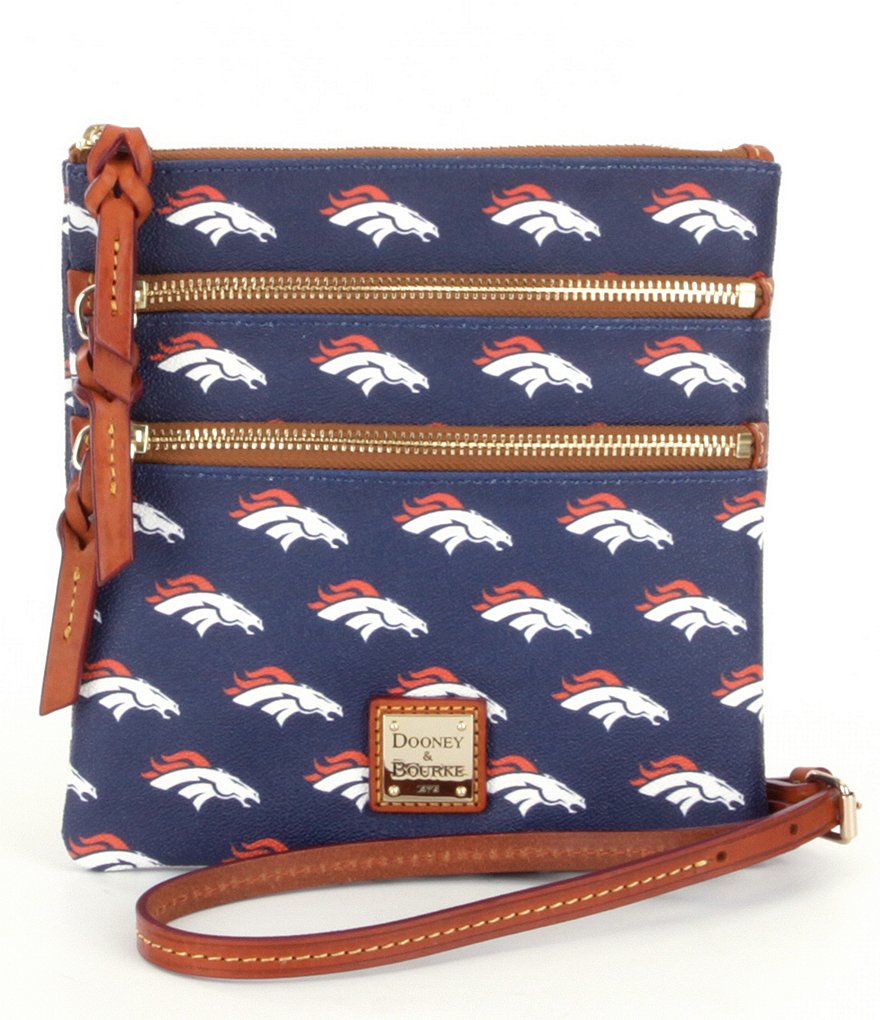 Dooney & Bourke NFL Collection Denver Broncos Triple-Zip Cross-Body Bag