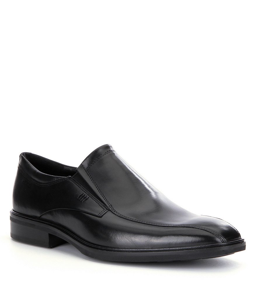ECCO Illinois Bike-Toe Leather Slip On Dress Shoes