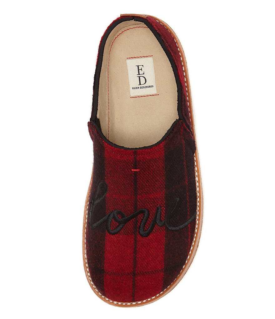 ED Ellen DeGeneres Tillie Plaid Slippers