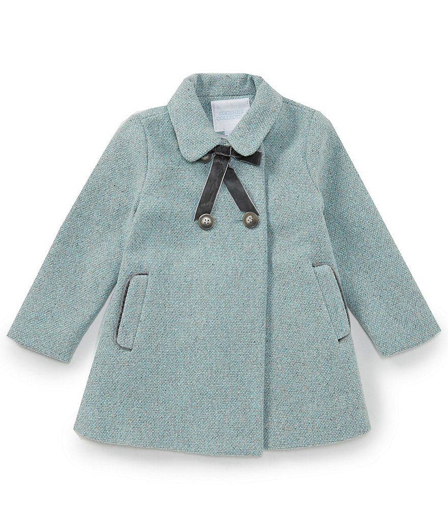 Edgehill Collection Little Girls 2T-6X Double Breasted Tweed Coat