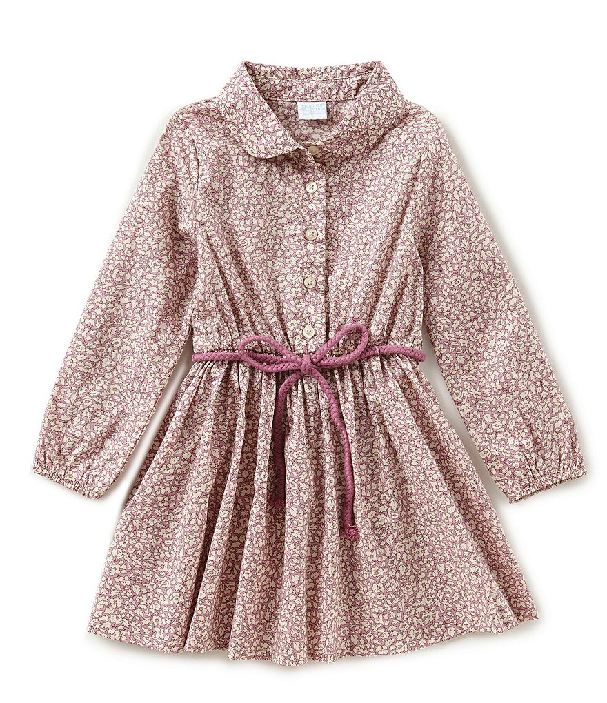 Edgehill Collection Made With Liberty Fabrics Little Girls 2T-6X Peter-Pan Collar Dress