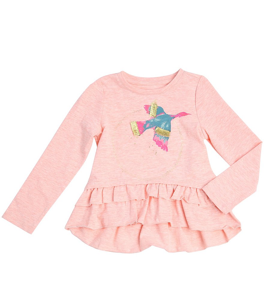 Egg by Susan Lazar Baby/Little Girls 12 Months-4T Joanna Bird Ruffle Top