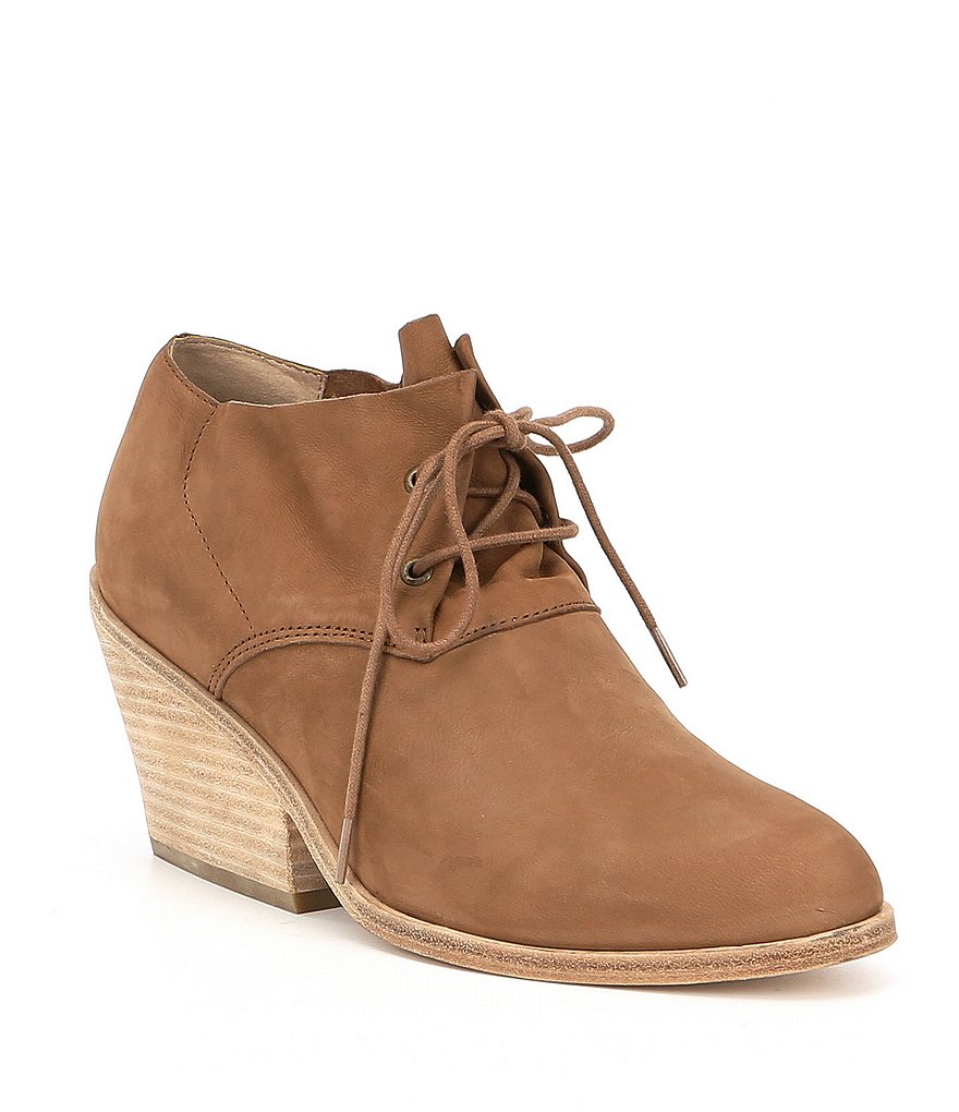 Eileen Fisher Charlie Nubuck Block Heel Booties