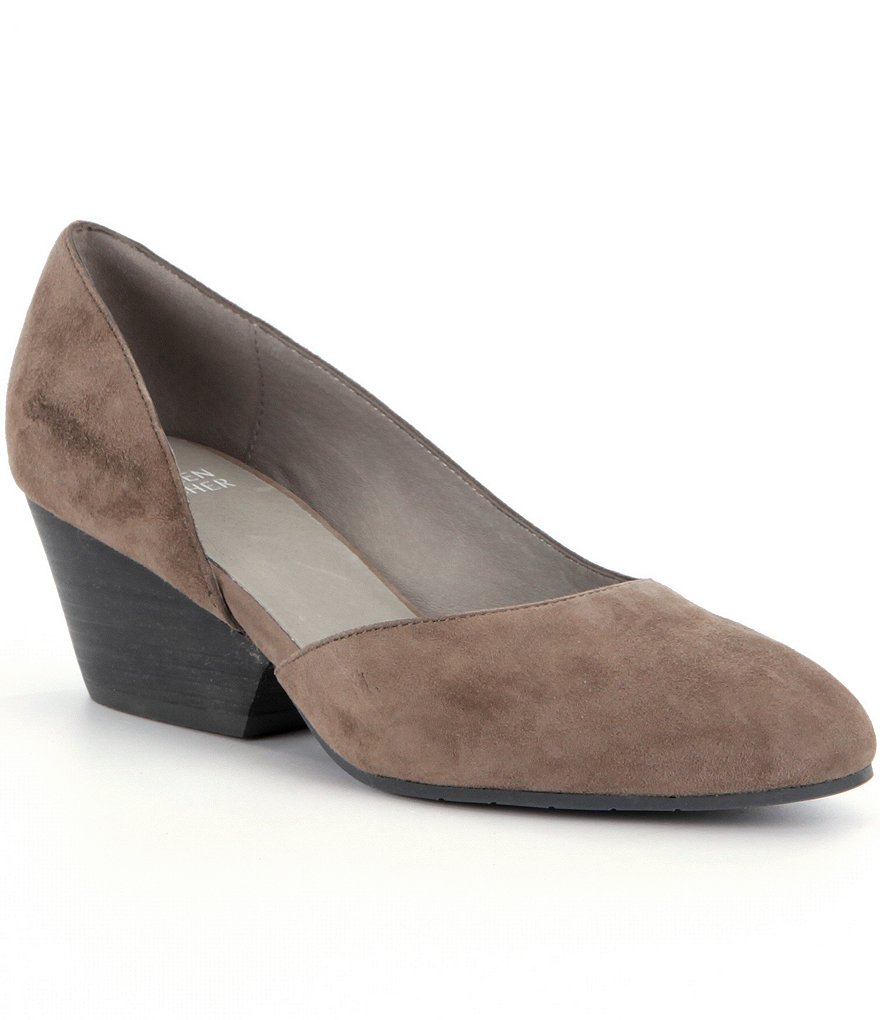 Eileen Fisher Lily d´Orsay Suede Slip On Pumps