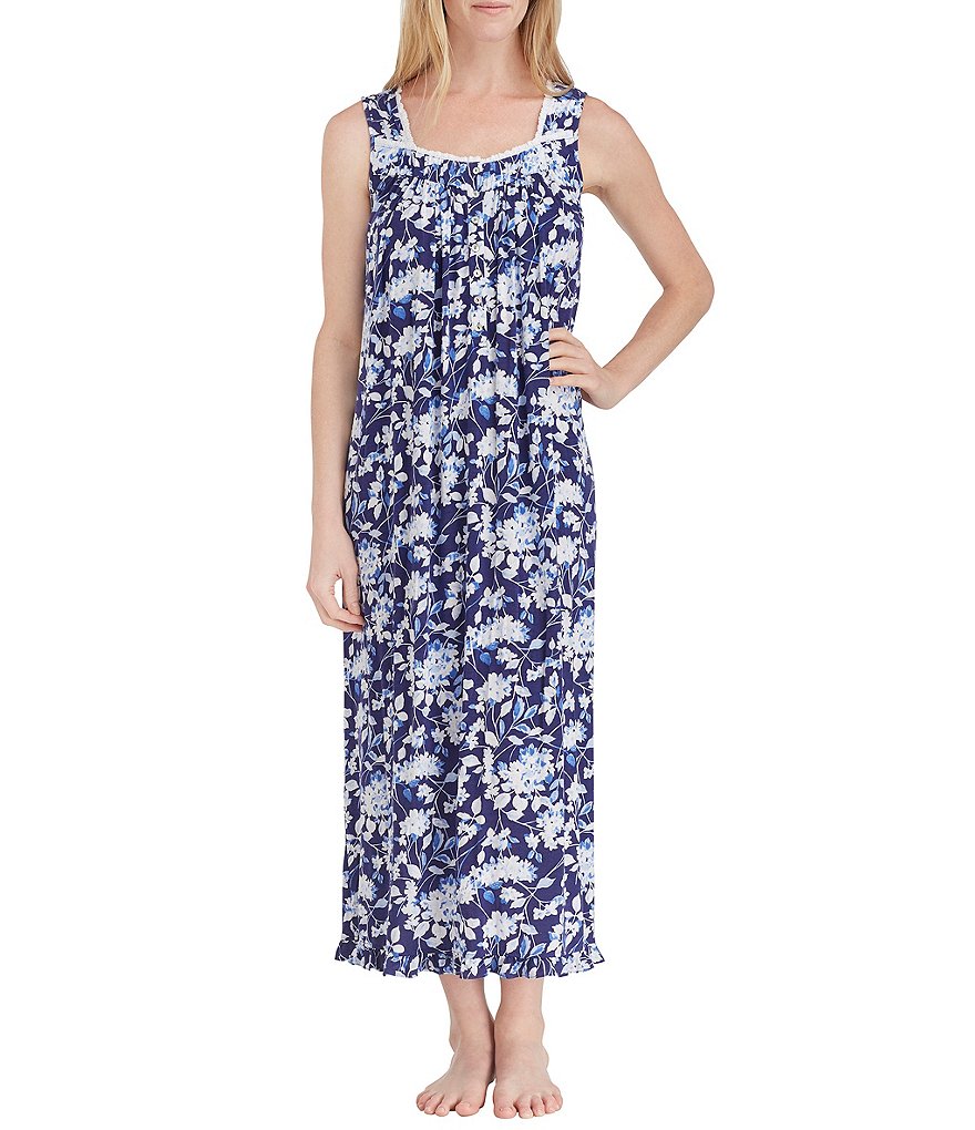 Eileen West Floral-Print Modal Ballet Nightgown