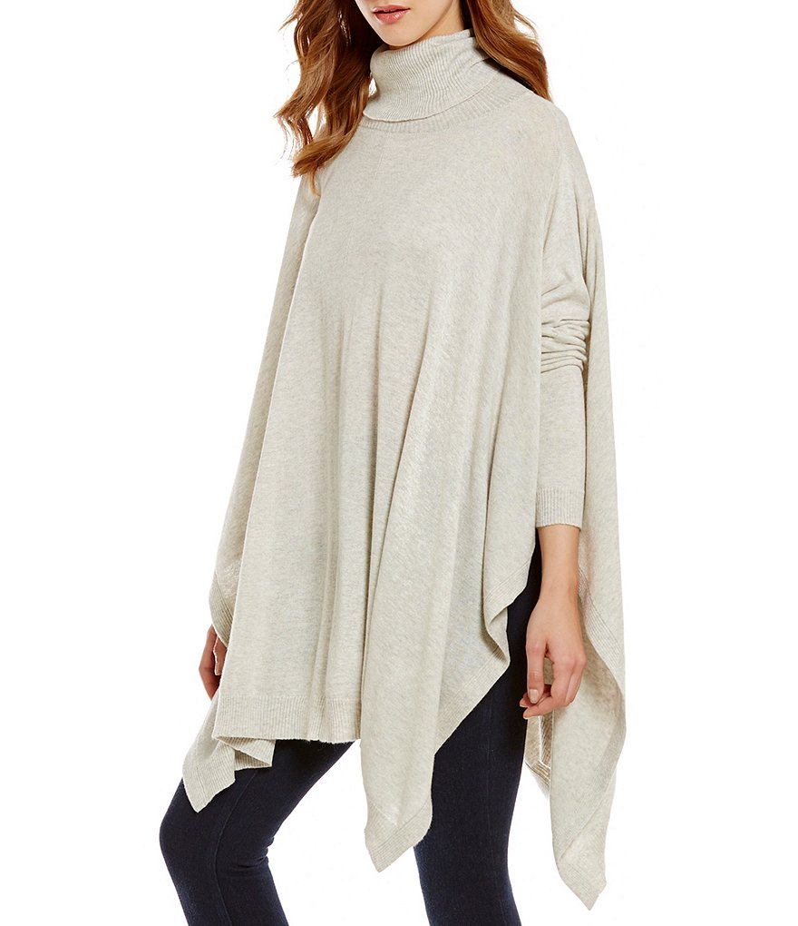 ELAN Turtleneck Long Sleeve Pullover Oversized Sweater