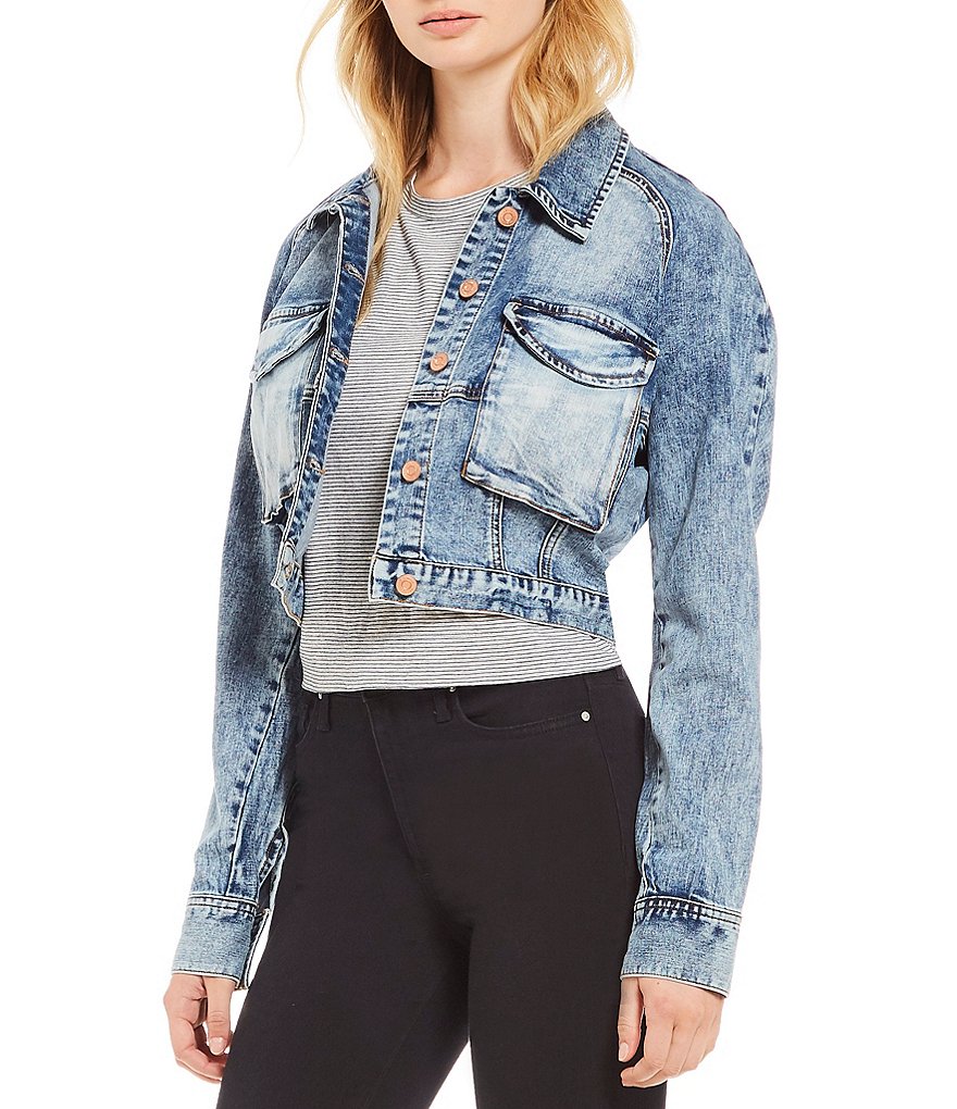 Ella Moss Dolman Cropped Denim Jacket