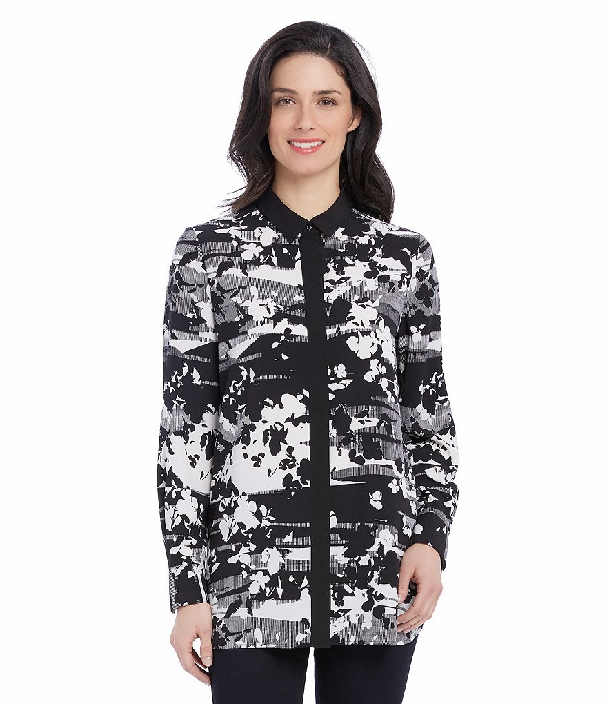 Ellen Tracy Long Sleeve Boyfriend Shirt