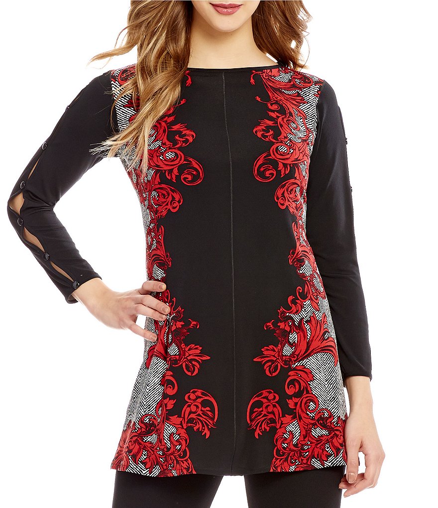 Eva Varro Long Keyhole Sleeve Tunic