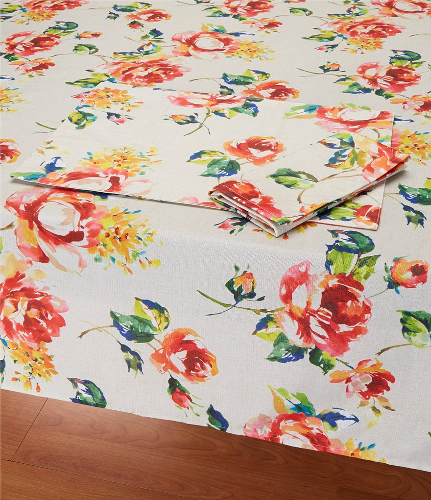 Fiesta Floral Bouquet Table Linens