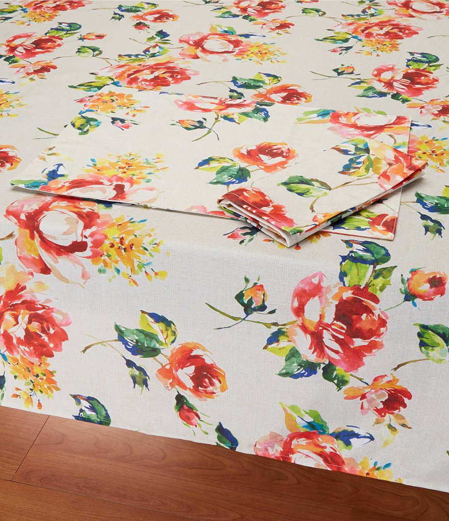 Fiesta Floral Bouquet Table Linens