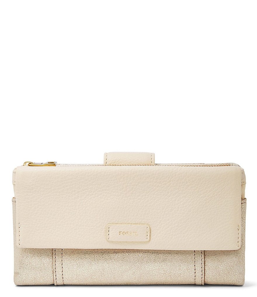 Fossil Ellis Metallic Clutch Wallet