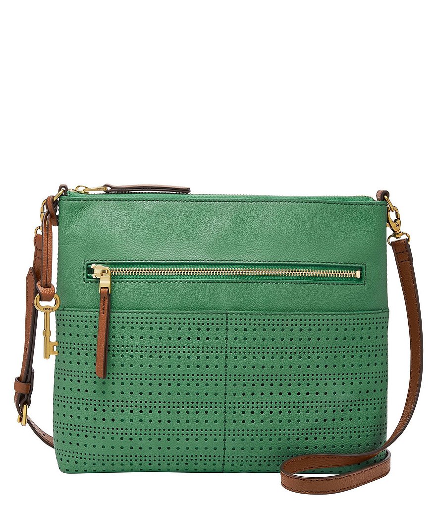 Fossil Fiona Perforated Large Cross-Body Bag