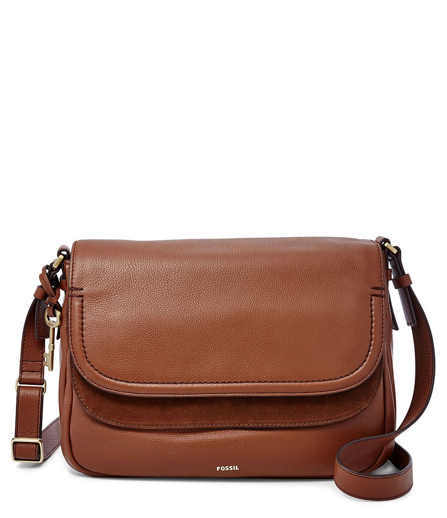 Fossil Peyton Double-Flap Large Cross-Body Bag