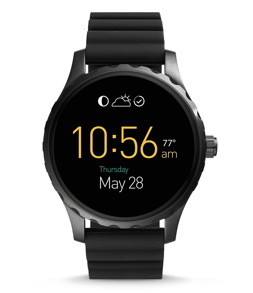 Fossil Q Marshal Touchscreen Silicone-Strap Smart Watch