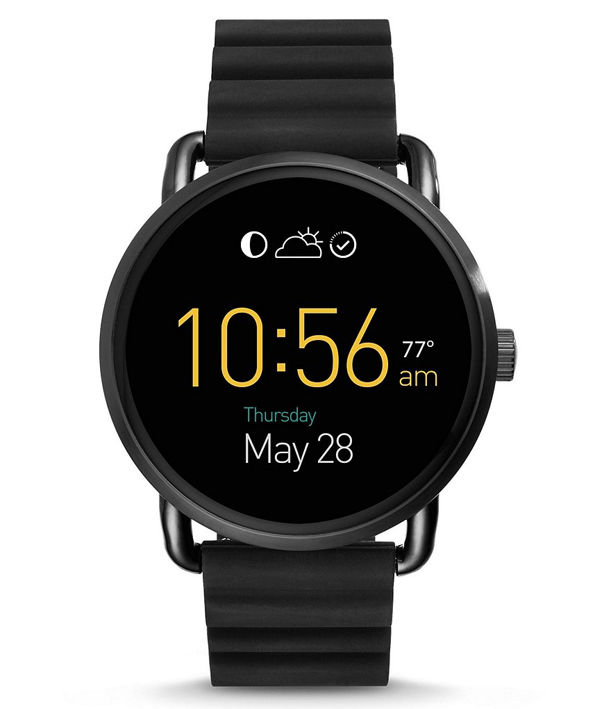 Fossil Q Wander Touchscreen Silicone Smart Watch