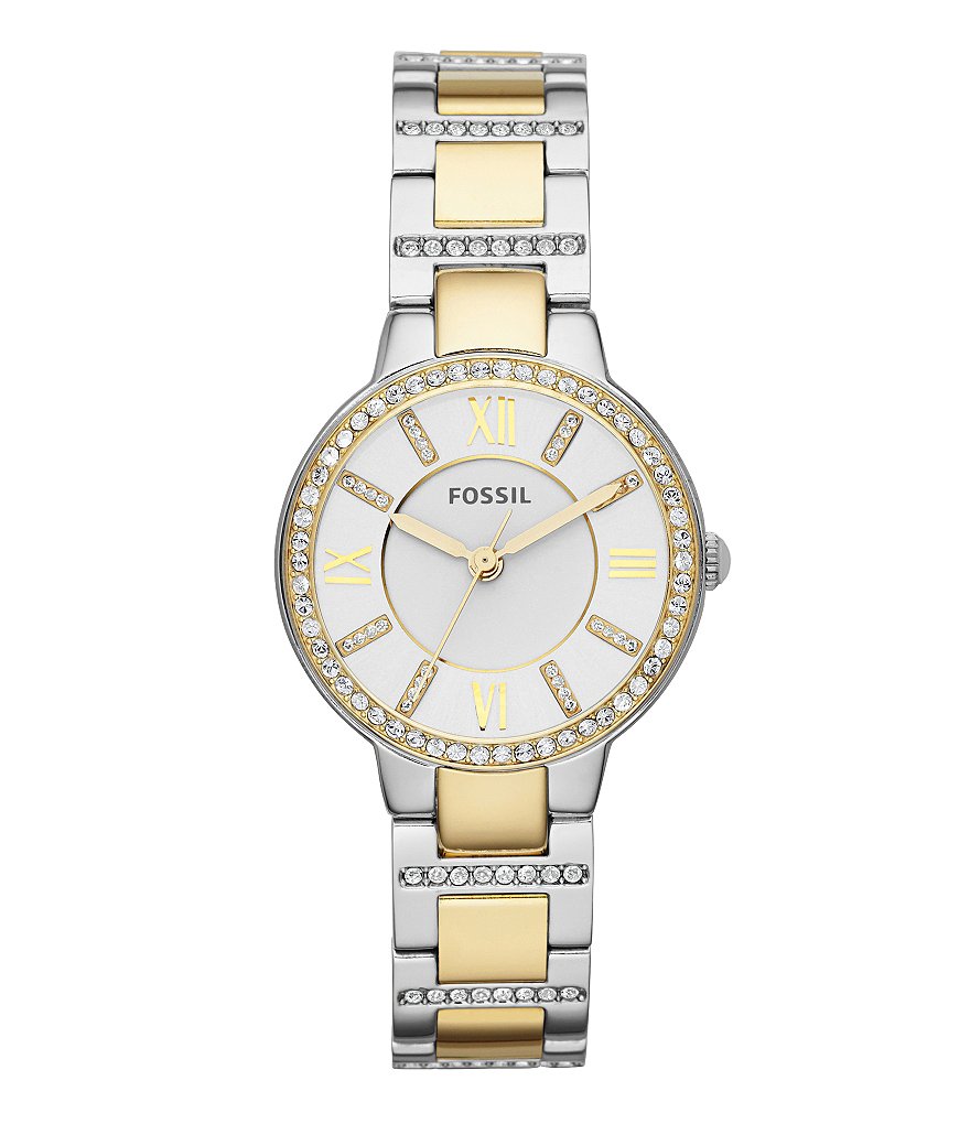 Fossil Virginia Two-Tone 3-Hand Watch