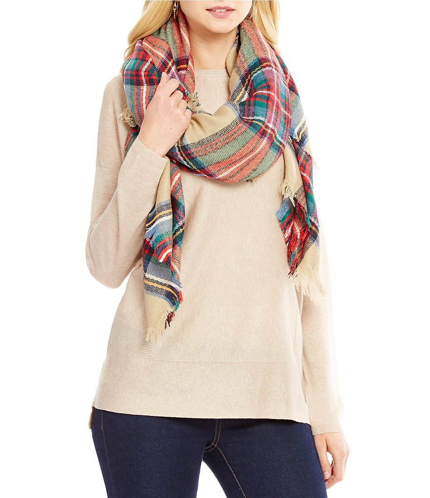 Fraas Classic Plaid Blanket Wrap