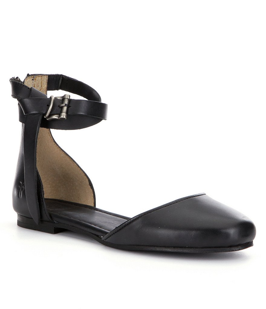 Frye Carson Knotted Strap Leather Ballet Flats
