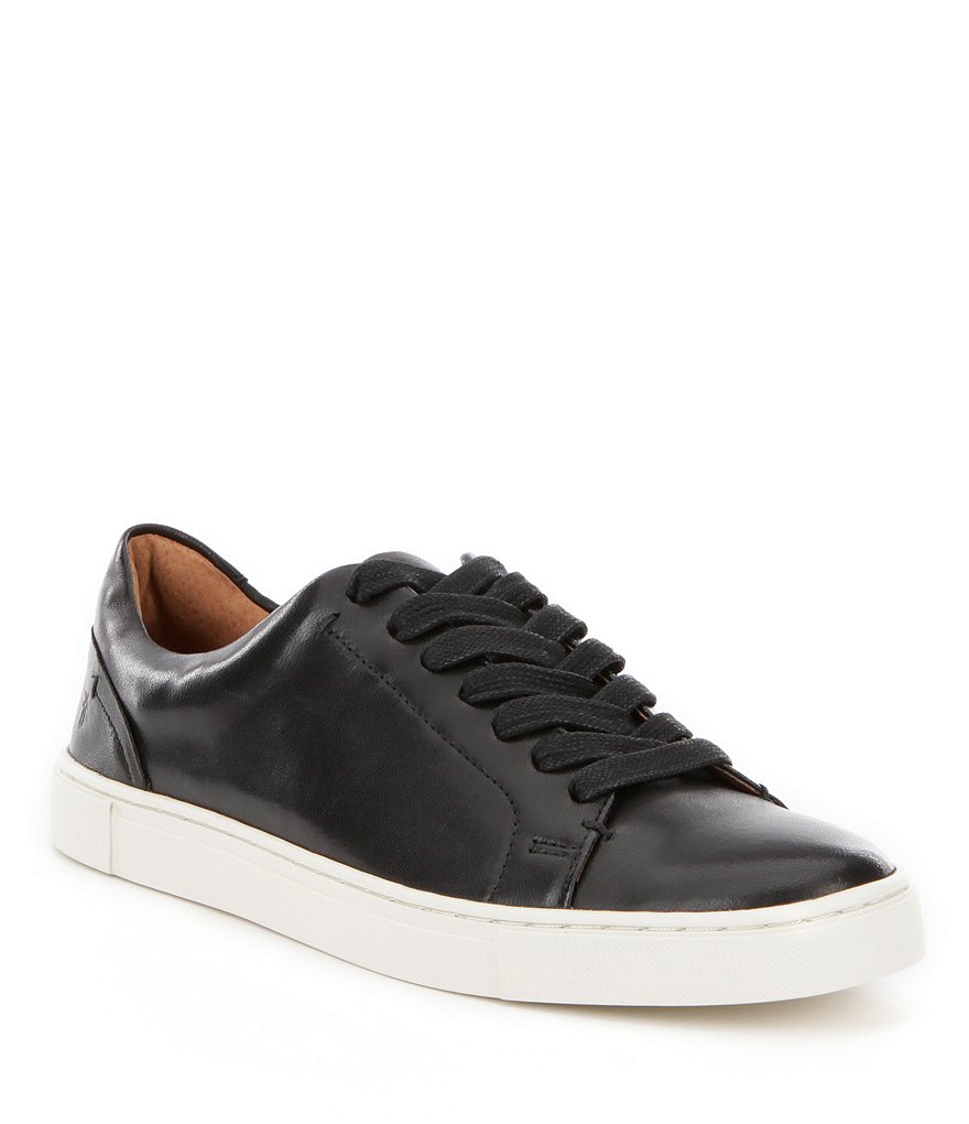 Frye Ivy Low Leather Lace-Up Sneakers