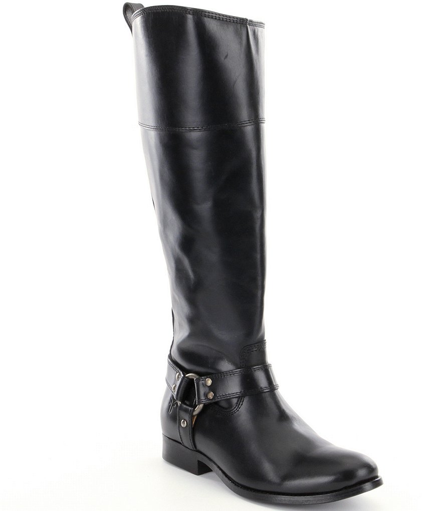 Frye Melissa Harness Wide Calf Riding Boots
