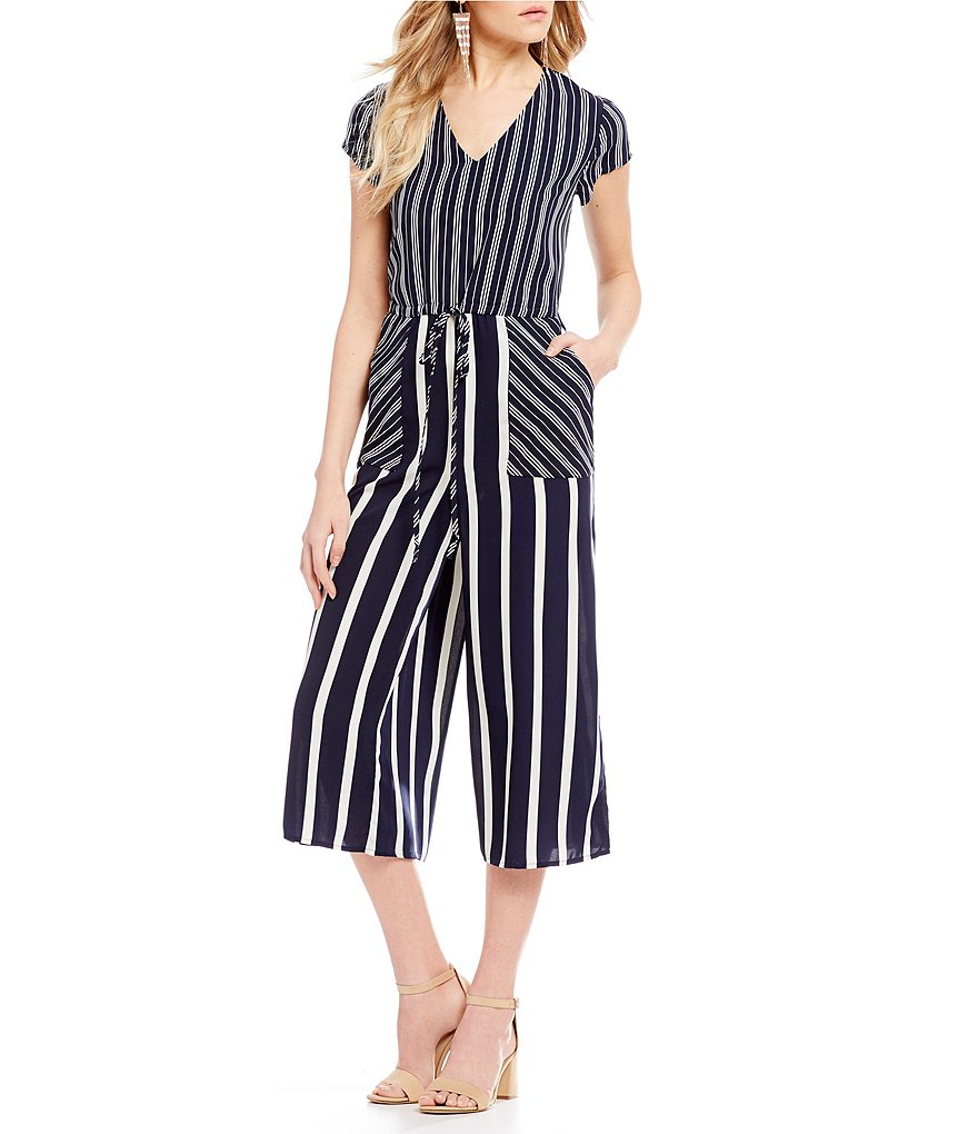 GB Stripe Culotte Jumpsuit