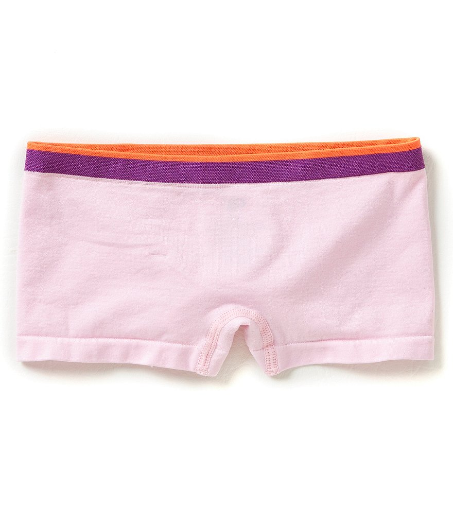 GB Girls Big Girls 7-16 Seamless Colorblock Boyshort Underwear