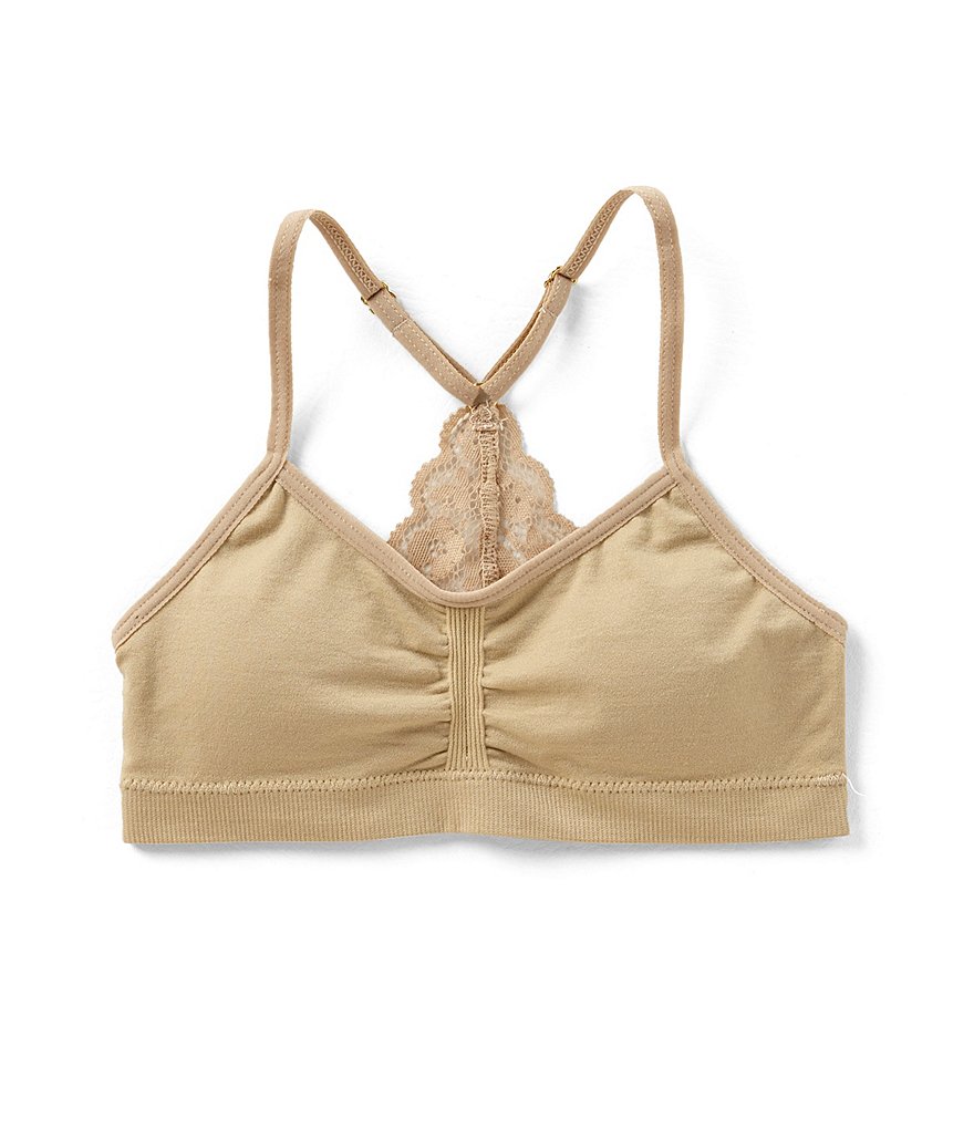GB Girls Big Girls 7-16 Seamless Lace-Racerback Bra