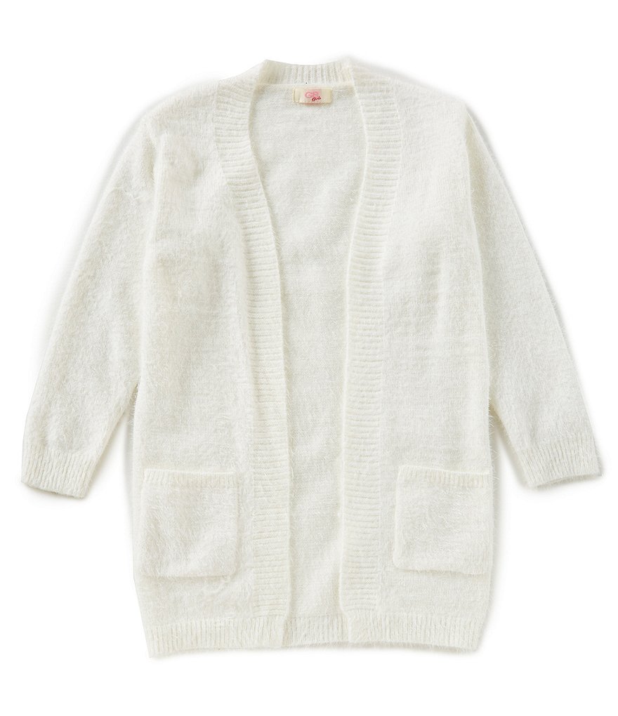GB Girls Little Girls 4-6X Long-Sleeve Eyelash Cardigan Sweater