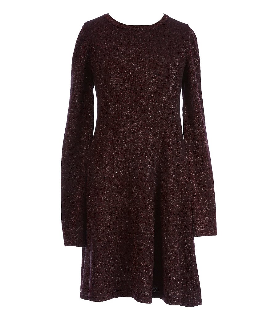 GB Girls Little Girls 4-6X Metallic Knit Dress