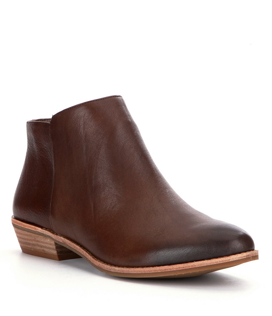 GB Pearce-Ing Leather Block Heel Booties