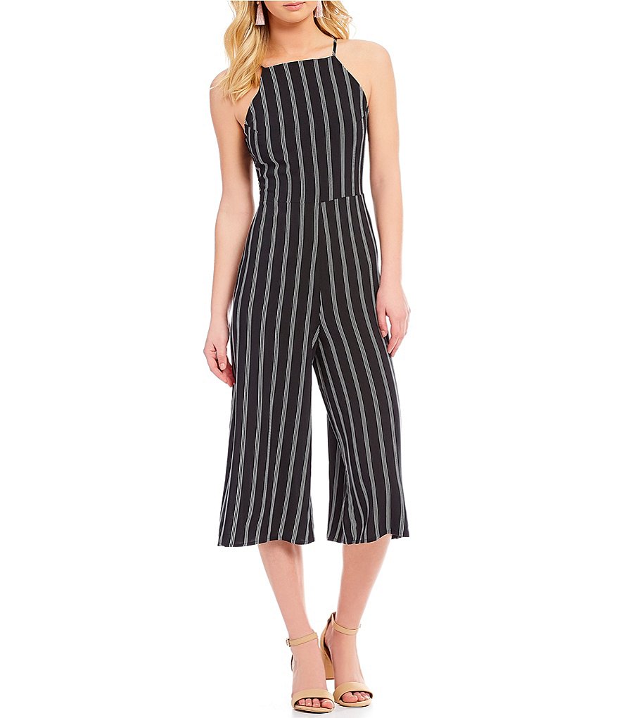 GB Striped Culotte Jumpsuit