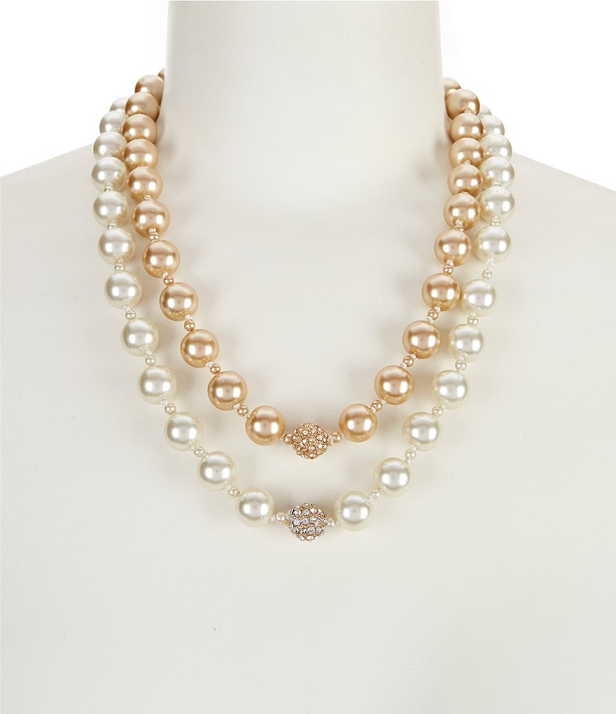 Gemma Layne Duo Strands Pearl Necklace