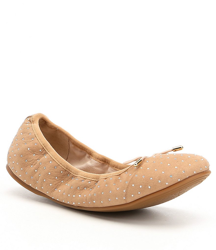 Gianni Bini Bresa Rhinestone Detail Bow Flats