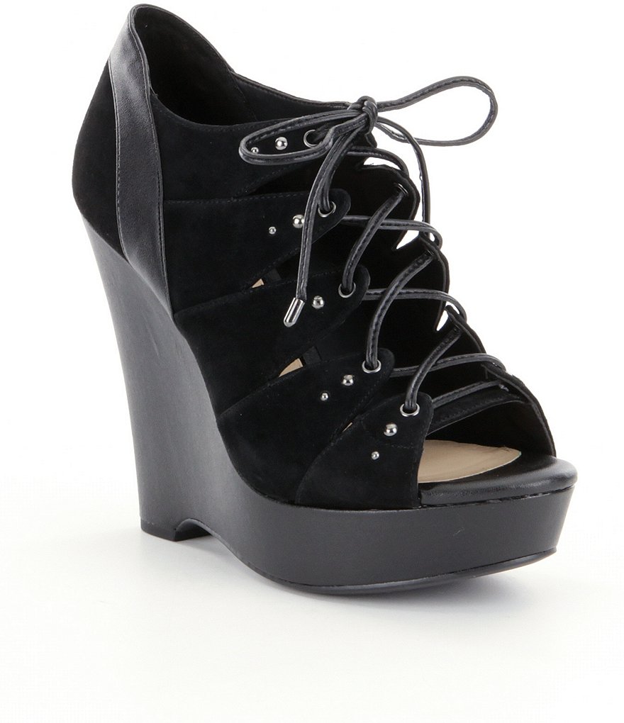 Gianni Bini Presli Lace-Up Wedges