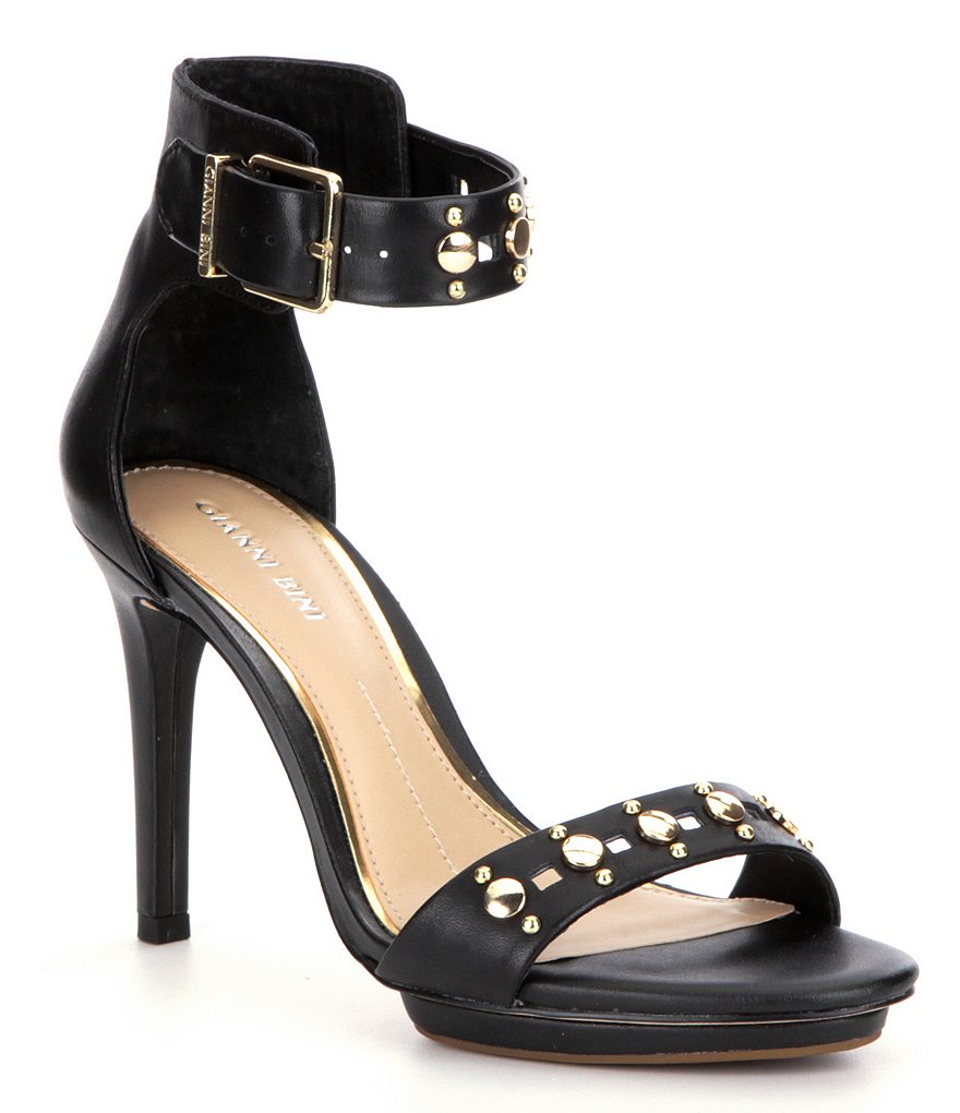 Gianni Bini Shawnell Studded Ankle-Strap Dress Sandals