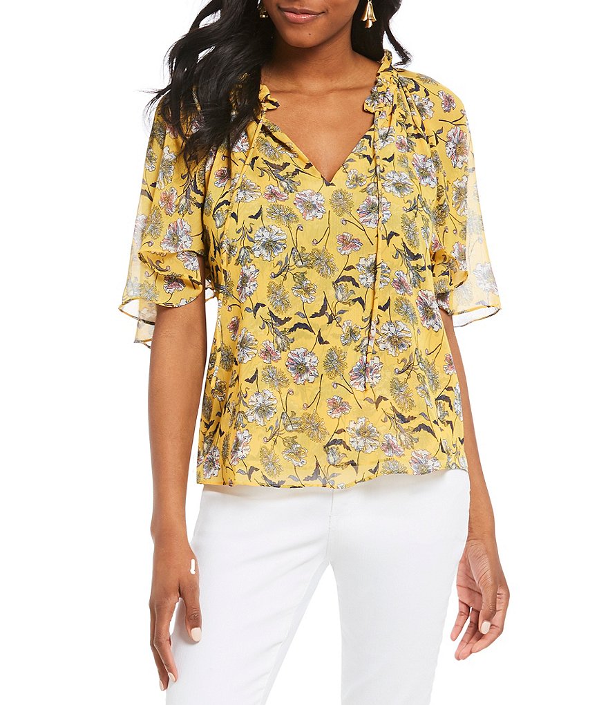 Gibson & Latimer Floral Print Blouse