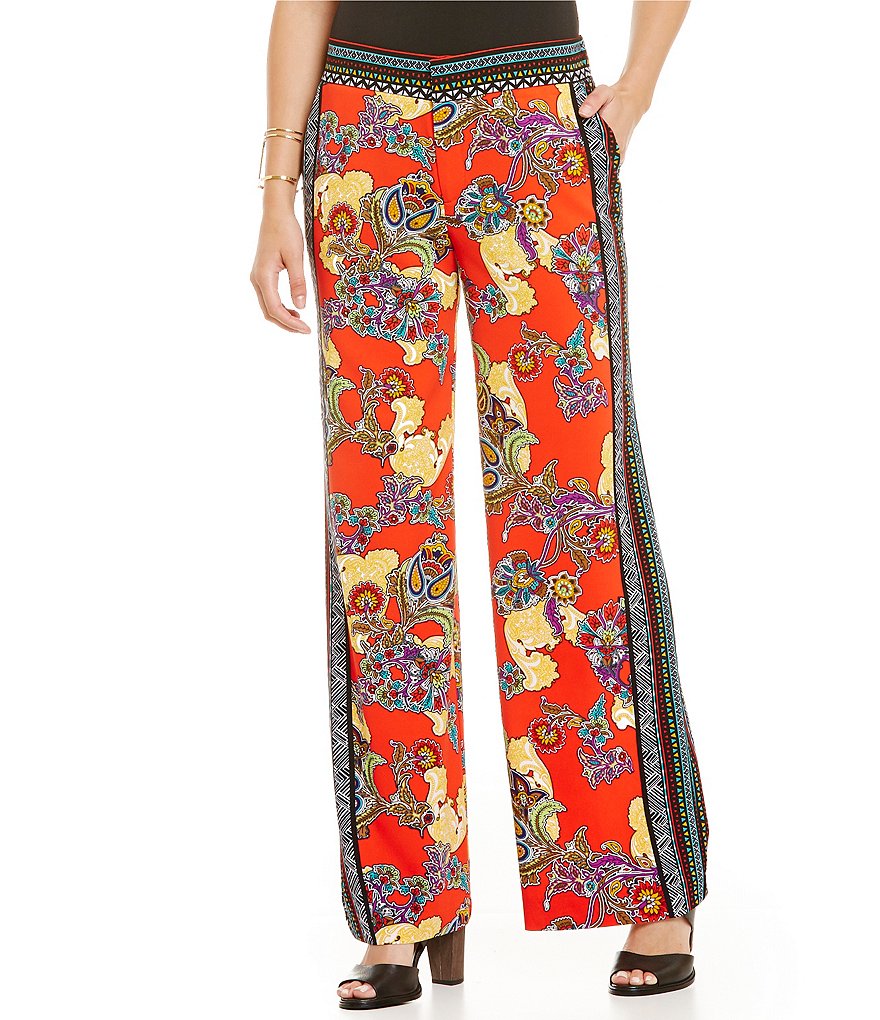 Gibson & Latimer Paisley Printed Palazzo Pant