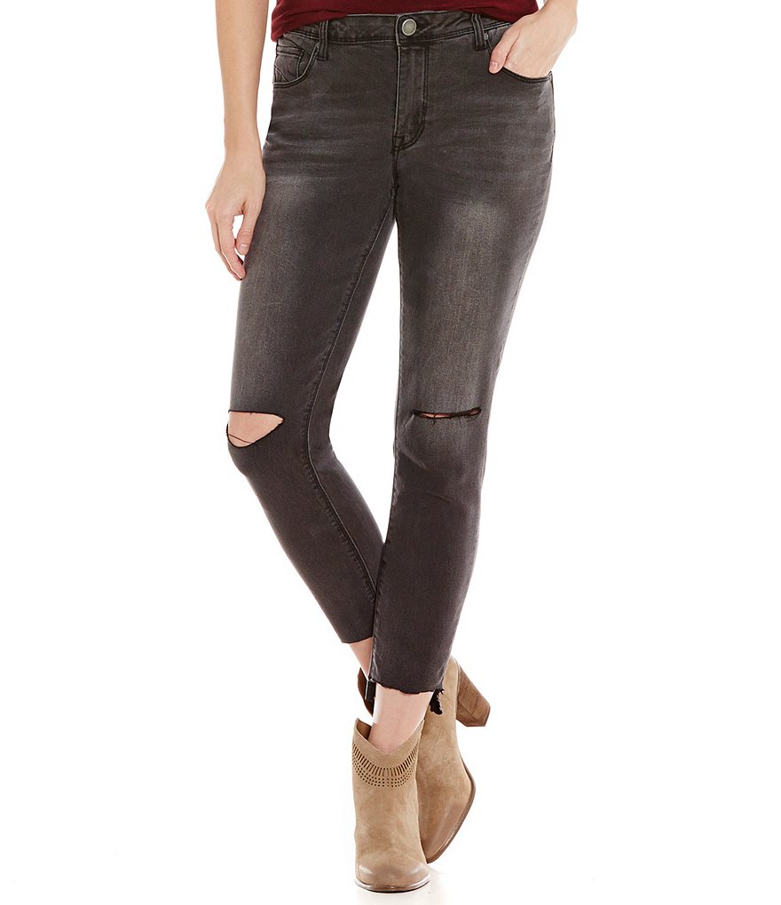Gibson & Latimer Ripped Knee Denim