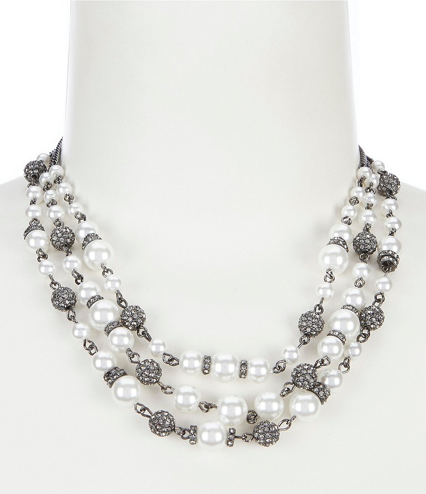 Givenchy 3 Row Collar Necklace