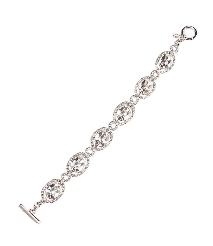 Givenchy Silver Crystal Flex Bracelet