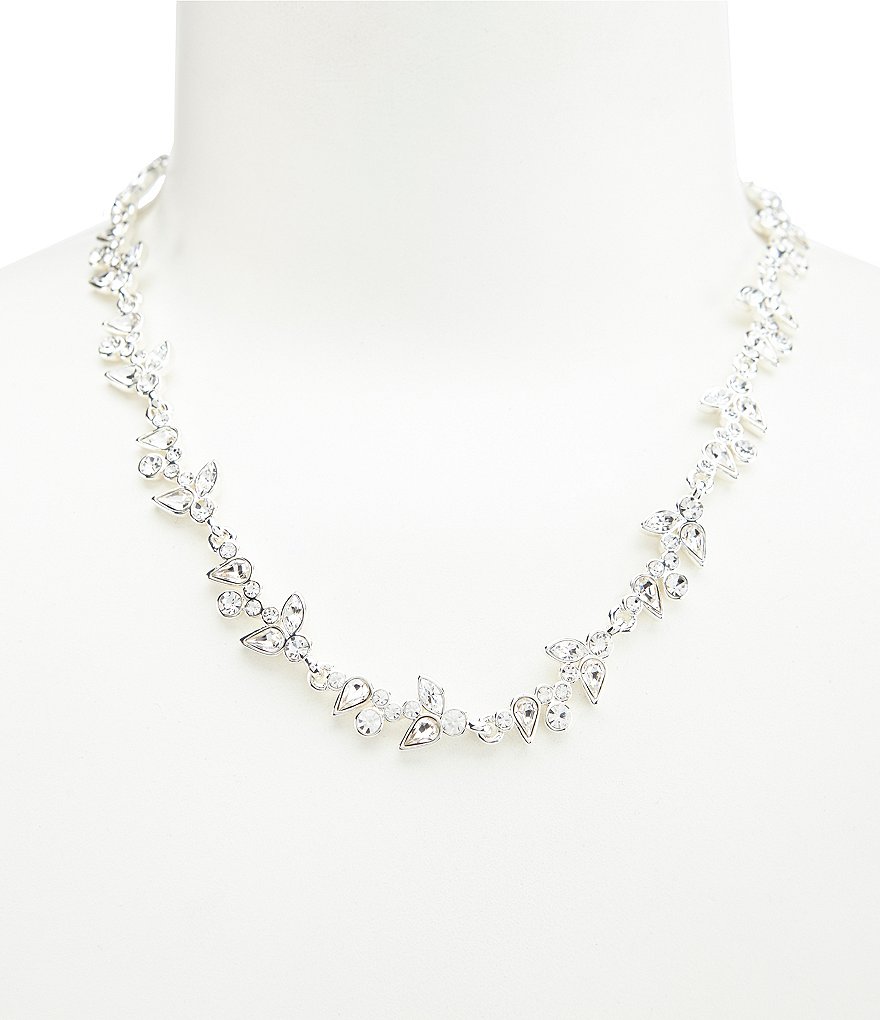 Givenchy Crystal Flower Collar Necklace