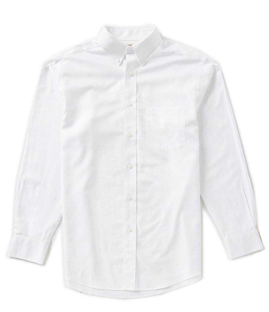 Gold Label Roundtree & Yorke Perfect Performance Non-Iron Long-Sleeve Herringbone Sportshirt