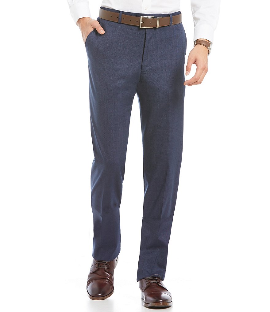 Hart Schaffner Marx Modern-Fit Flat Front Dress Pants