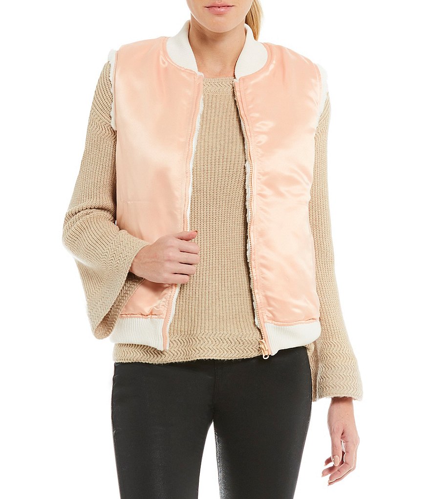 H by Heurueh Reversible Satin & Faux-Fur Vest