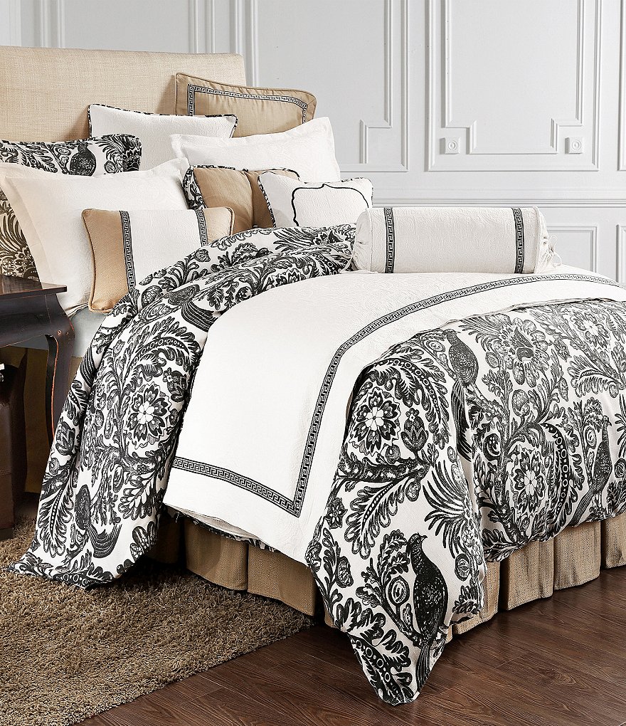 HiEnd Accents Augusta Bird & Floral Toile Duvet Set
